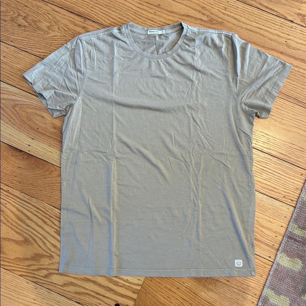Marine Layer Light Tan Short Sleeve Tee